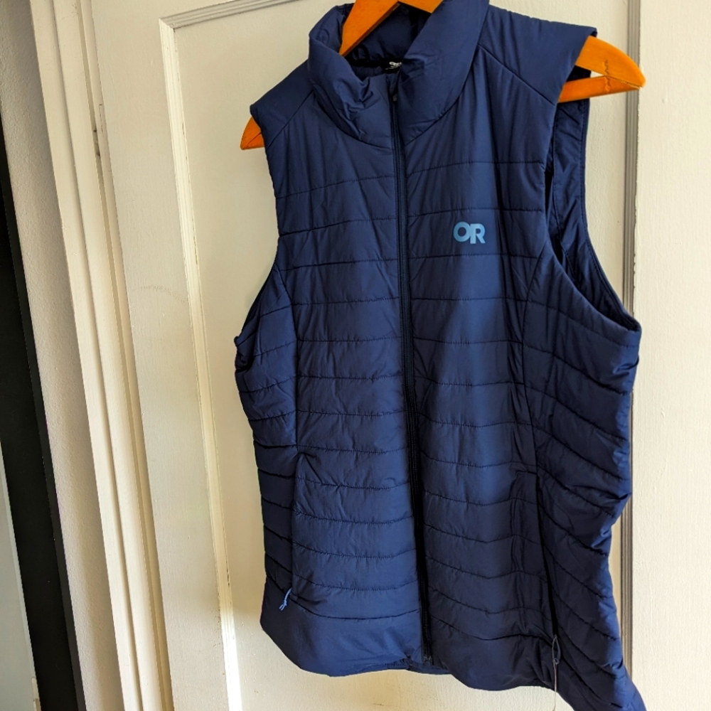 Outdoor Research Shadow Insulated Navy Vest, Large